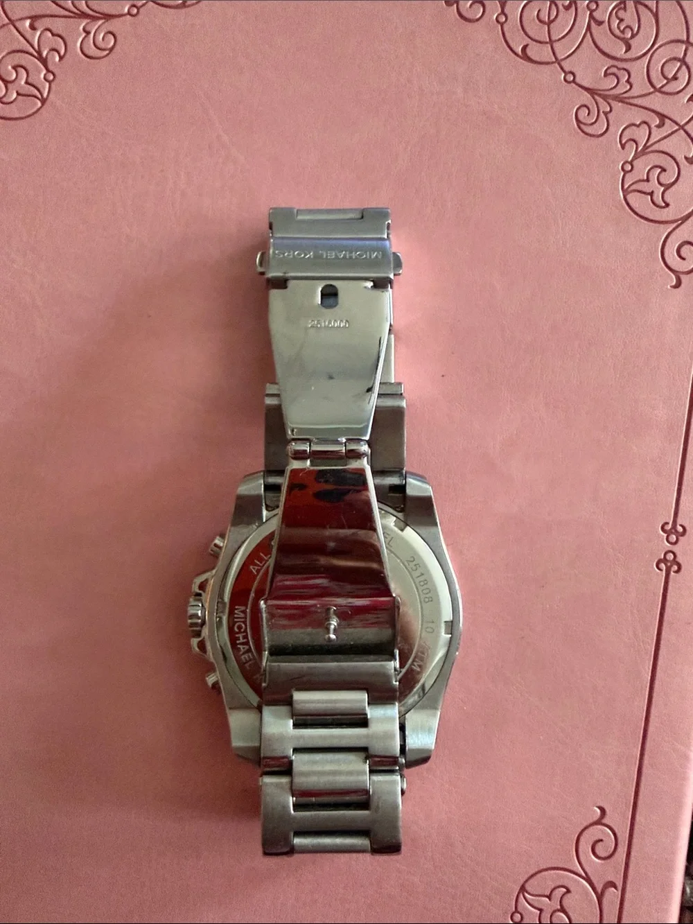 Michael Kors Silver-Tone Chronograph Bracelet Watch